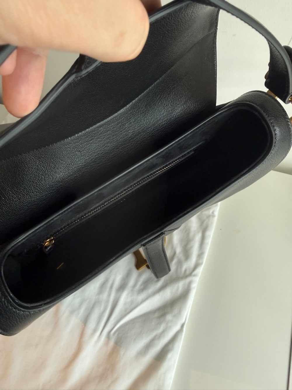 Dior Saddle Bag Black Goatskin - Picture 8 of 11